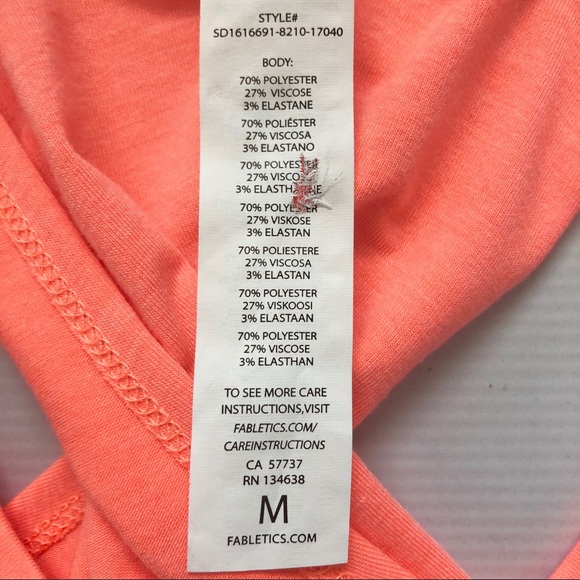 Fabletics | Twisted Racerback Melon Pryor Dress - Picture 8 of 8